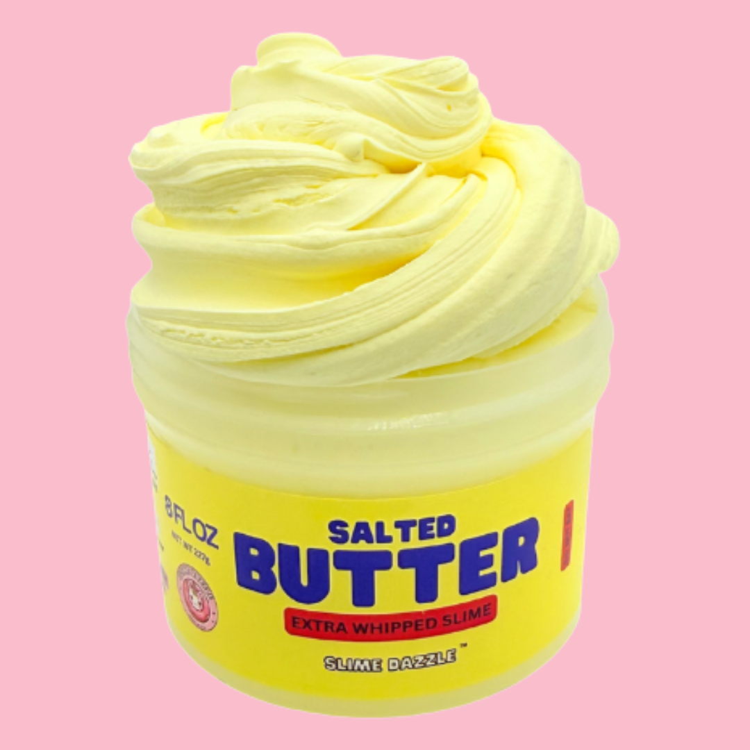 Real Butter Butter Slime 🧈 – Yellow Creamy Butter-Inspired Slime, Sweet Salted Cream Scent, Non-Sticky Beginner Slime