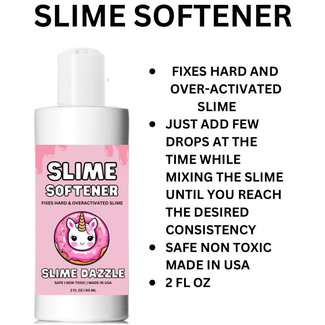 Slime Care Kit - Slime Activator Spray and Slime Softener 2 Pack Set 2X 2Fl Oz - Slime Dazzle