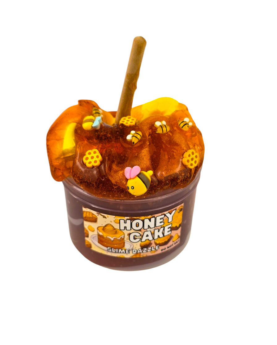 Slime Honey Comb Cake Slime Clear and Clay