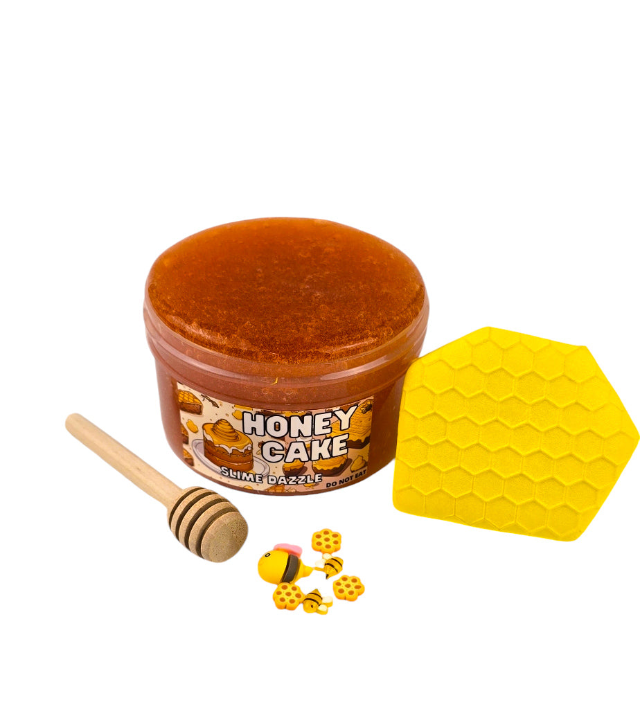 Slime Honey Comb Cake Slime Clear and Clay