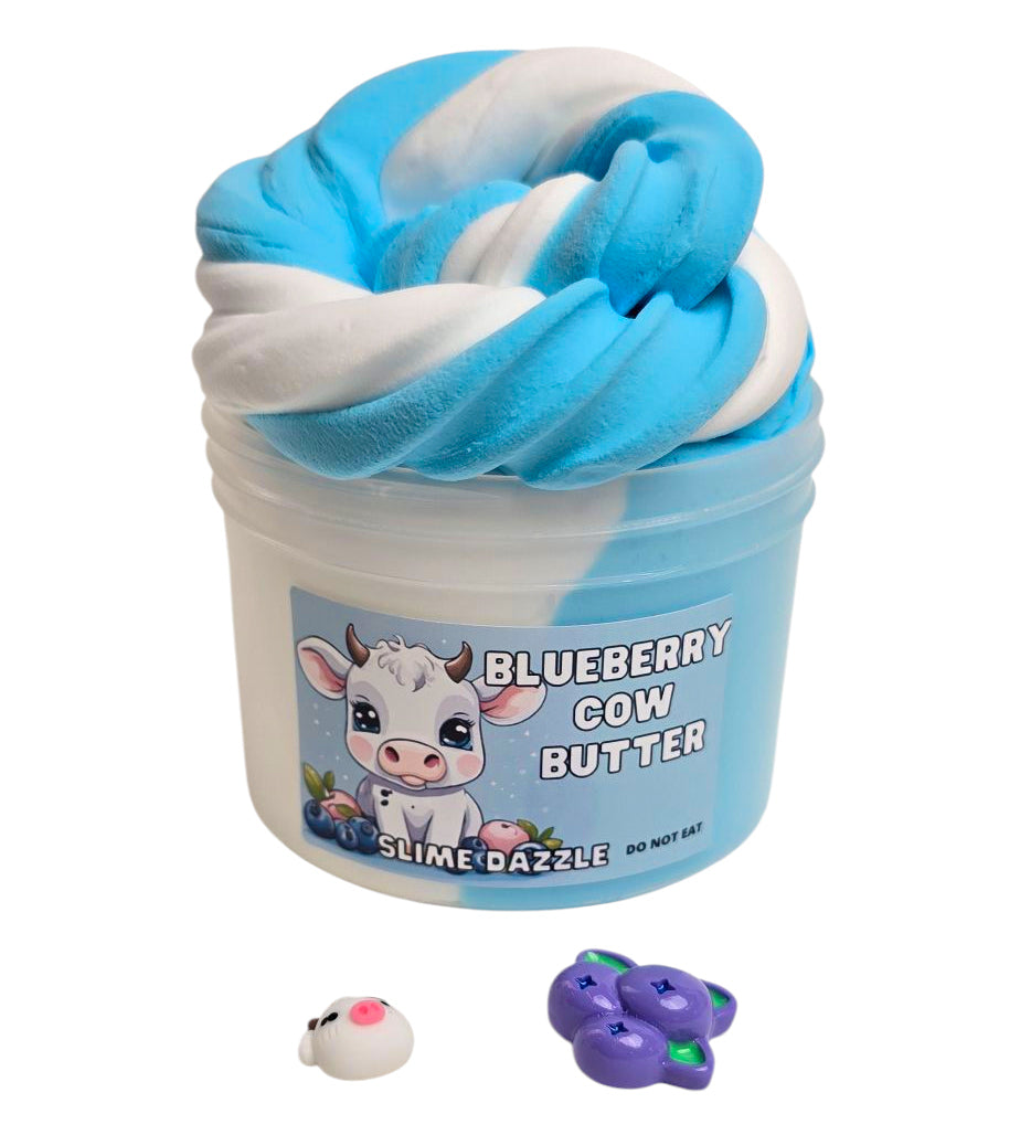 Blueberry Cow Butter Slime non sticky slime