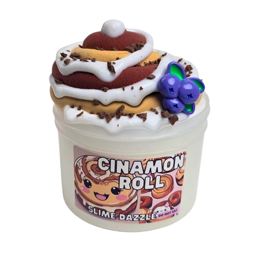 Slime Cinamon Roll Butter Slime Diy Slime Non Sticky Scented Slime Sensory Toy 8 FL OZ