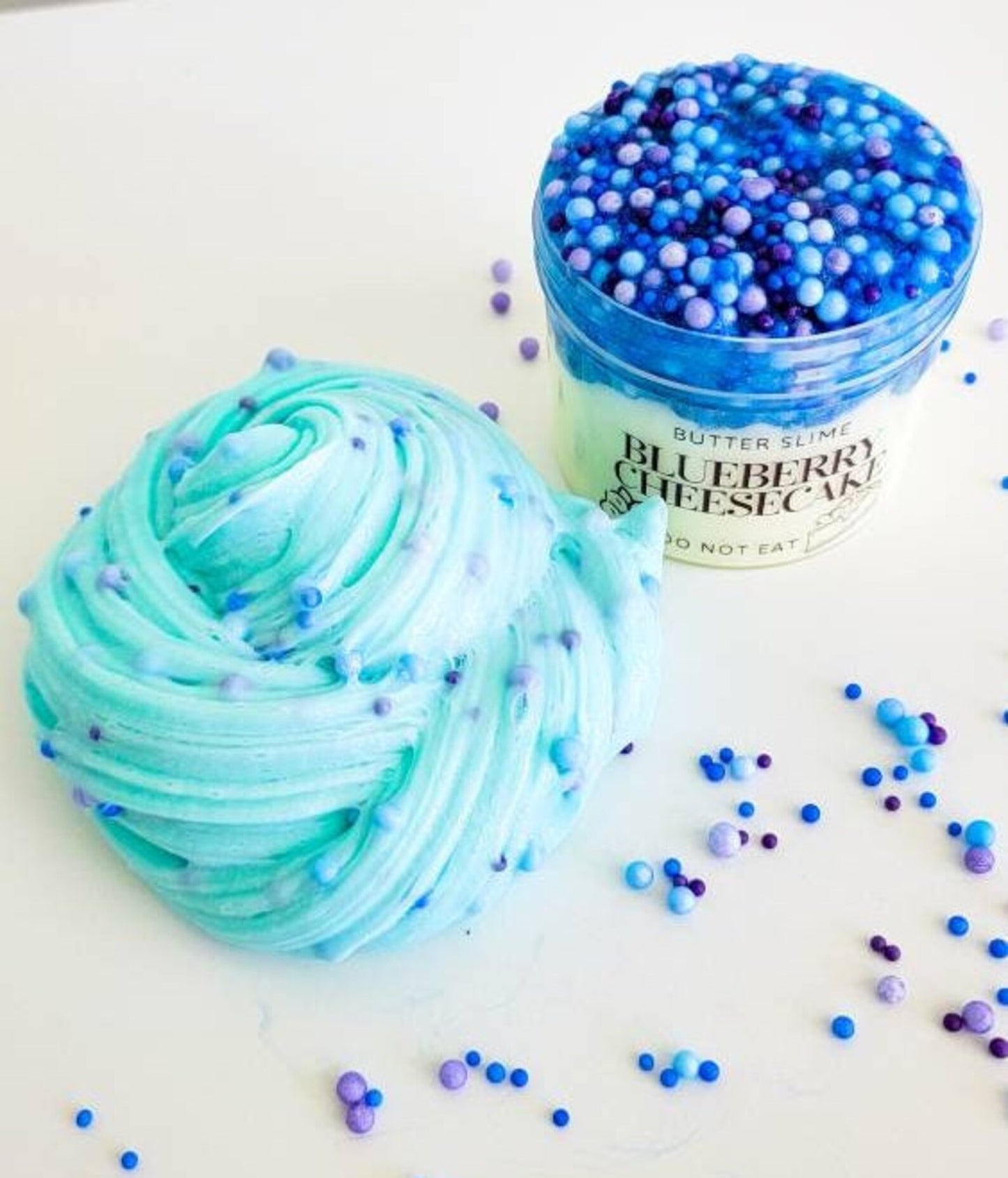 Blueberry Cheesecake Slime Floam
