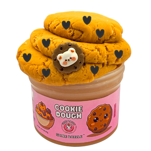 Cookie Dough Cloud Dough Slime – Cookies Scented Holdable Cloud Slime with Chocolate Chip Charms – Beginner Friendly Drizzly Texture