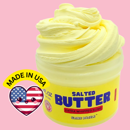 Real Butter Butter Slime 🧈 – Yellow Creamy Butter-Inspired Slime, Sweet Salted Cream Scent, Non-Sticky Beginner Slime