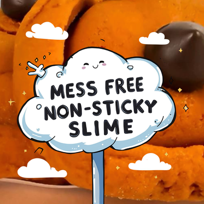 Cookie Dough Cloud Dough Slime – Cookies Scented Holdable Cloud Slime with Chocolate Chip Charms – Beginner Friendly Drizzly Texture