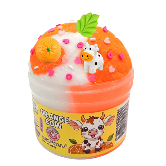 Orange Cow Cloud Slime 8 Fl Oz