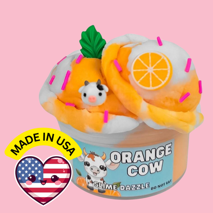 Orange Cow Cloud Slime 8 Fl Oz