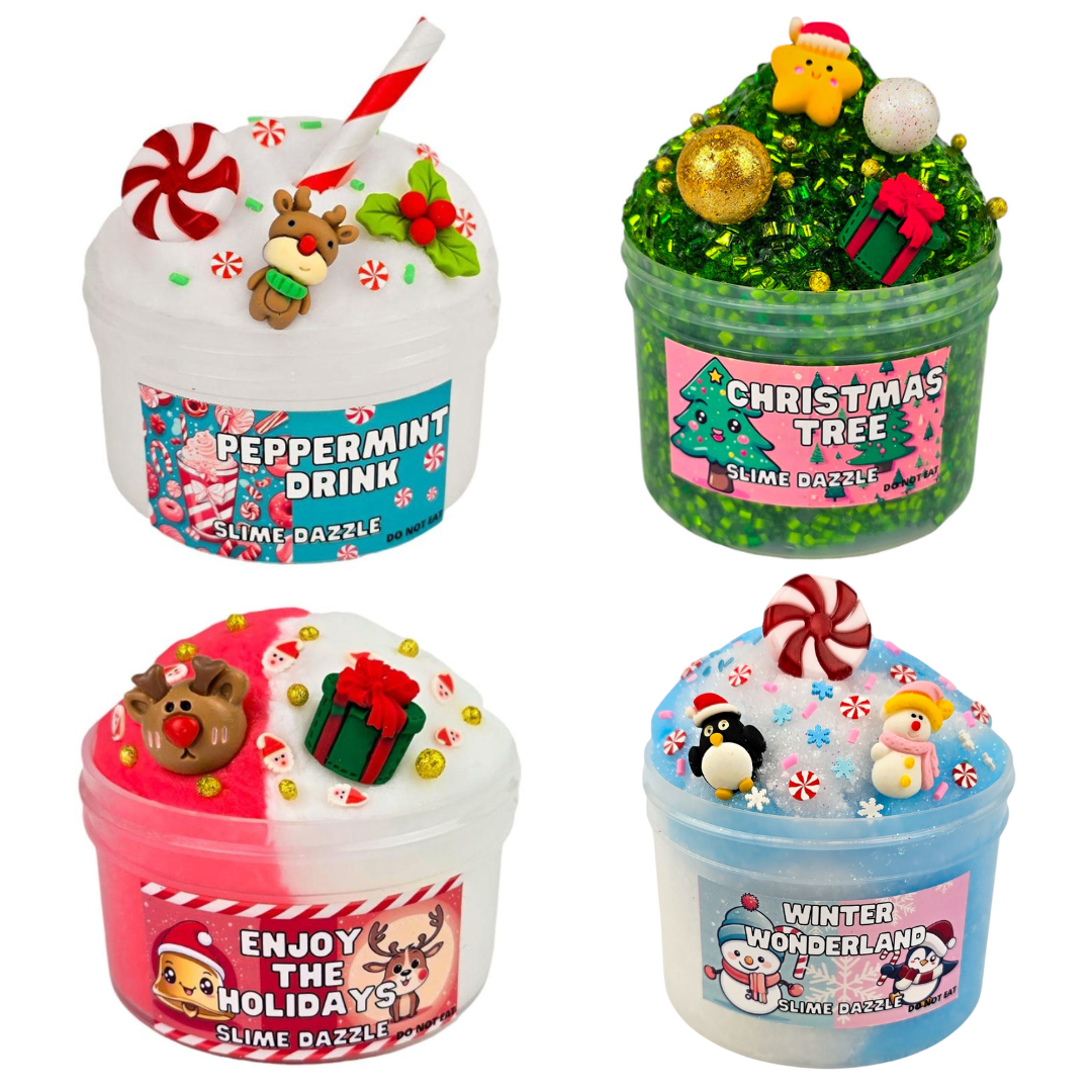 Slime Bundle Gift Set 8 Fl Oz Each Christmas Slime  Gift Set