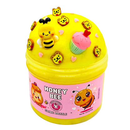Cloud Slime 8 Fl Oz Honey Bee Non Sticky Beginner Friendly Made In USA Yellow Scented