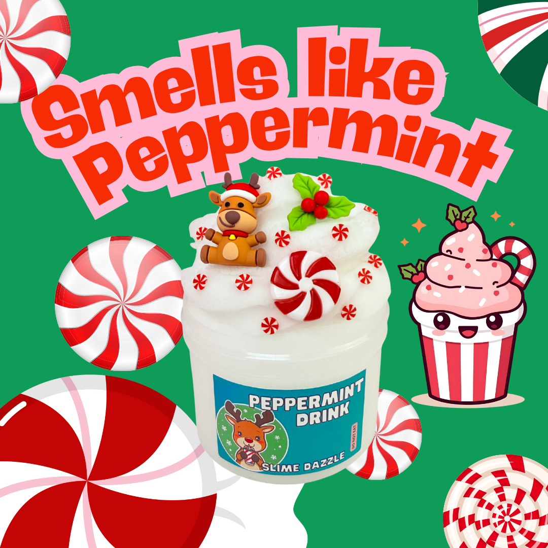Peppermint Drink Cloud Slime 8 FL OZ