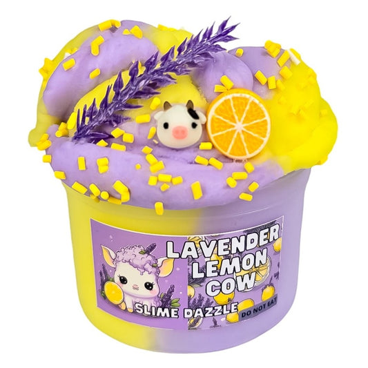 Lavender Lemon  Cow Cloud Slime