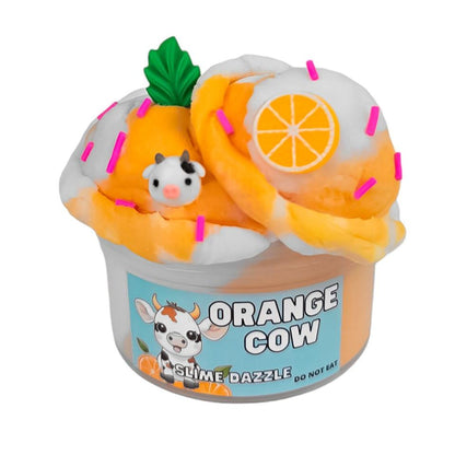 Orange Cream Cow Cloud Slime