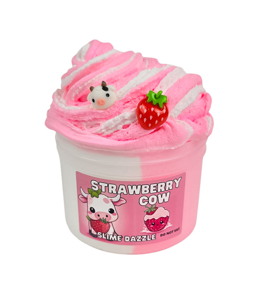 Strawberry Cow Slime Butter Cloud Slime