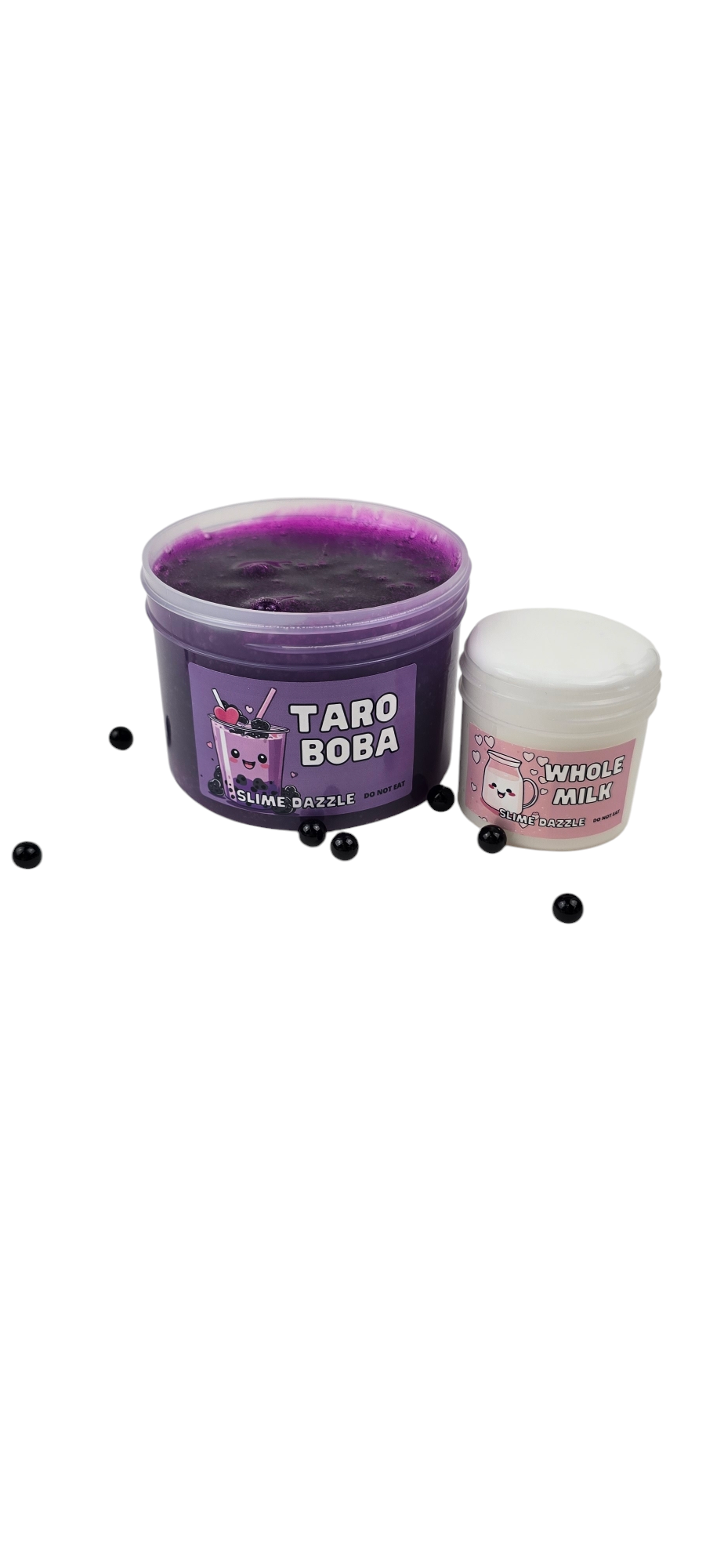 Slime Taro Boba Tea Slime Clear Thick And Glossy Slime