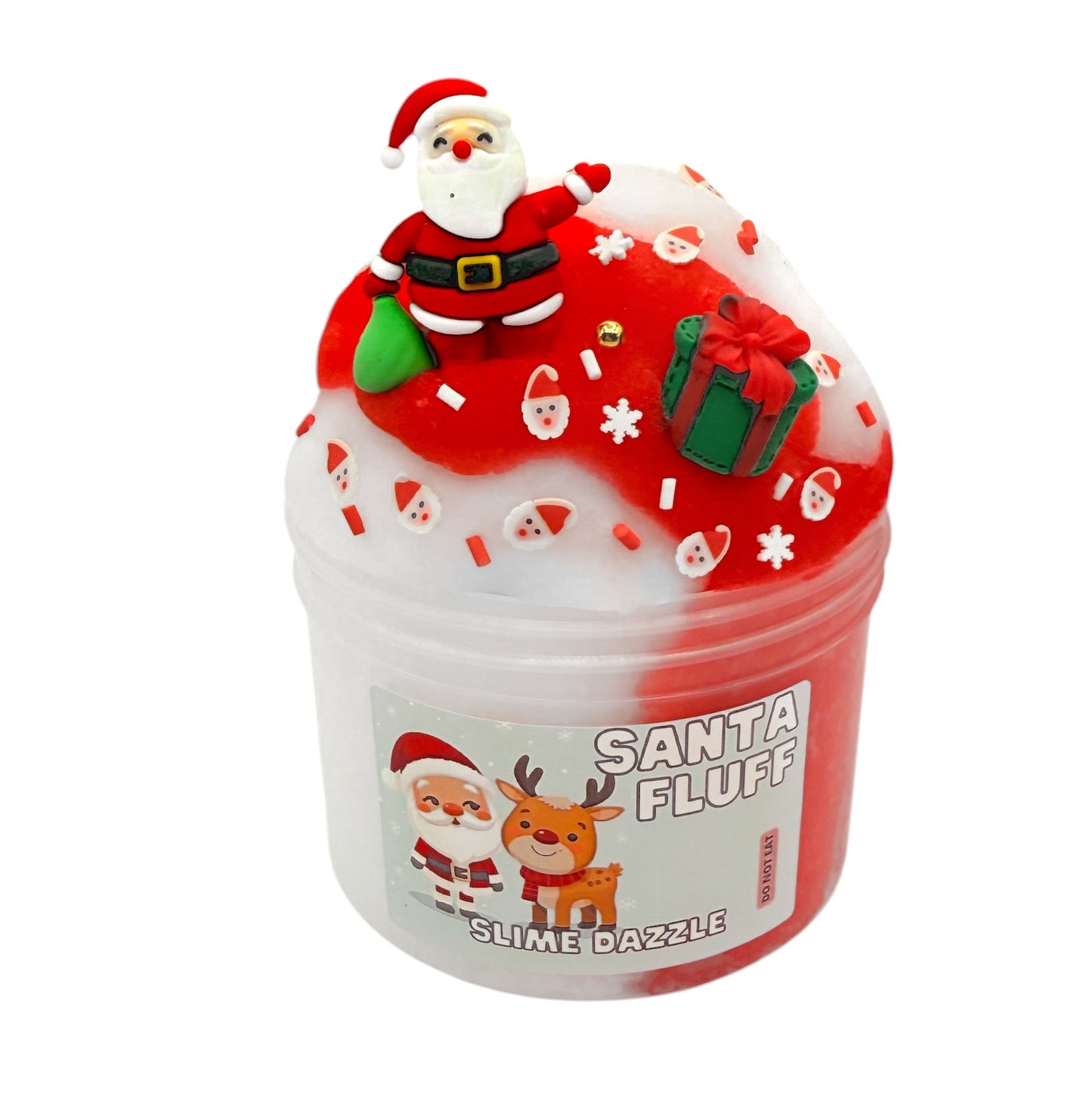 Santa Fluff Christmas Slime Non Sticky