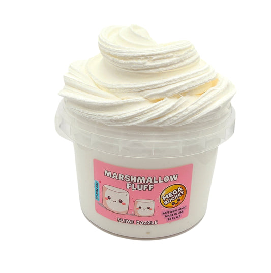 Mega Bucket Marshamllow Butter Slime 16 fl oz – Large Scented Slime