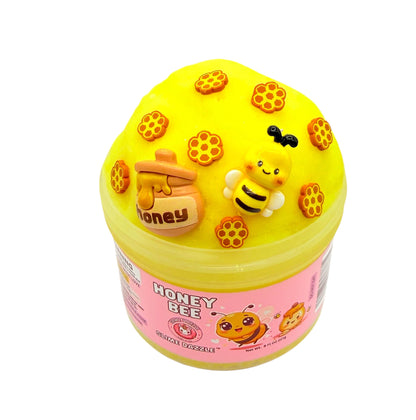 Cloud Slime 8 Fl Oz Honey Bee Non Sticky Beginner Friendly Made In USA Yellow Scented