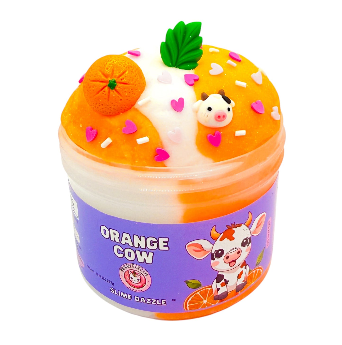 Orange Cow Cloud Slime 8 Fl Oz