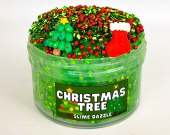 Crunchy bingsu slime Christmas tree 6 fl oz
