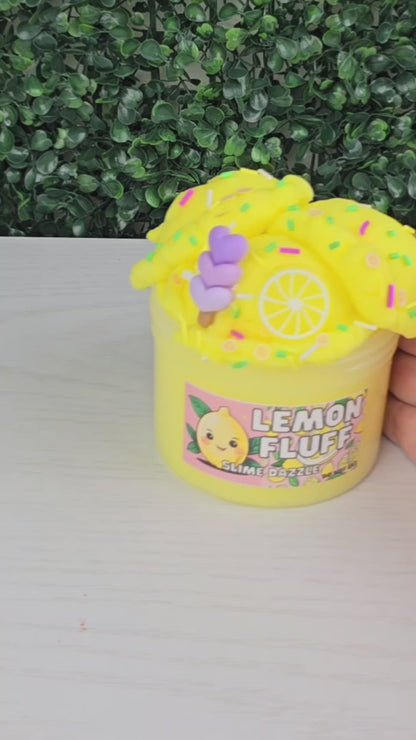 Yellow Lemon Cloud Slime Scented