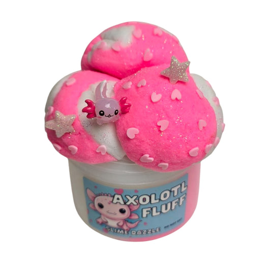 Cloud Slime Axolotl Fluff Non Sticky Slime